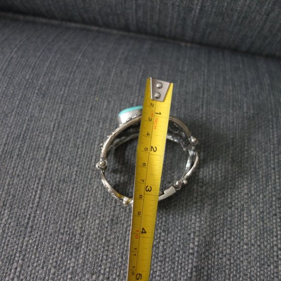 Metal Bracelet with Stone and Magnet Clasp - Picture 13 of 15